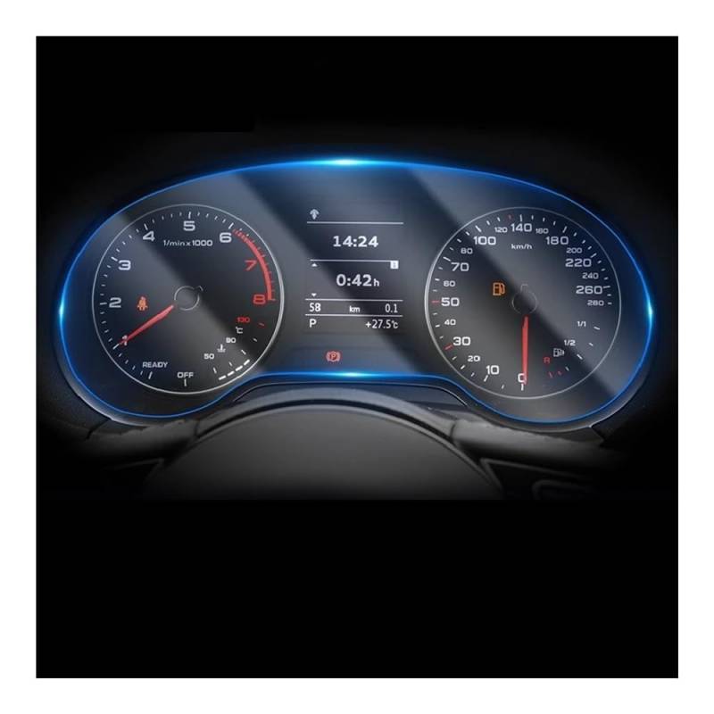 Displayschutzfolie Folie Für A3 2013-2019 Auto Innen Instrument Panel Membran Bildschirm TPU Schutz Film Dekoration von FALELELV