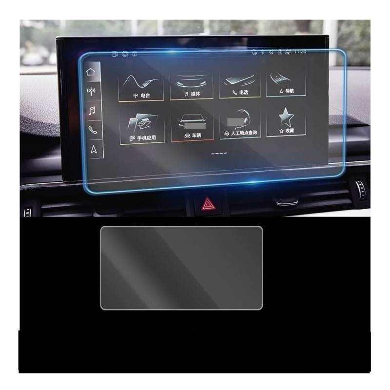 Displayschutzfolie Folie Für A5 2020 2021 Auto Dashboard Instrument Panel Bildschirm Gehärtetem Glas Schutz Film von FALELELV