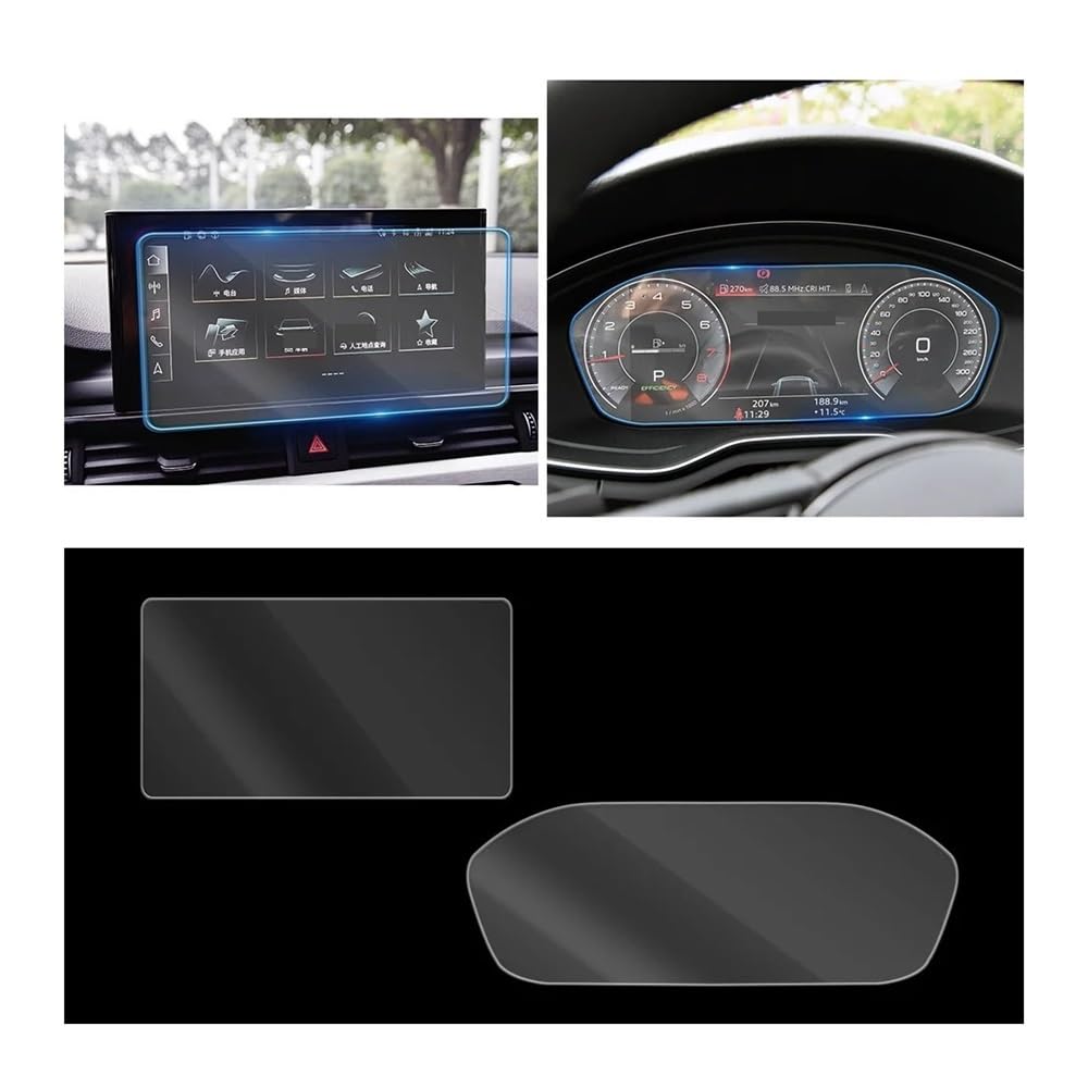 Displayschutzfolie Folie Für A5 2020 2021 Auto Dashboard Instrument Panel Bildschirm Gehärtetem Glas Schutz Film von FALELELV