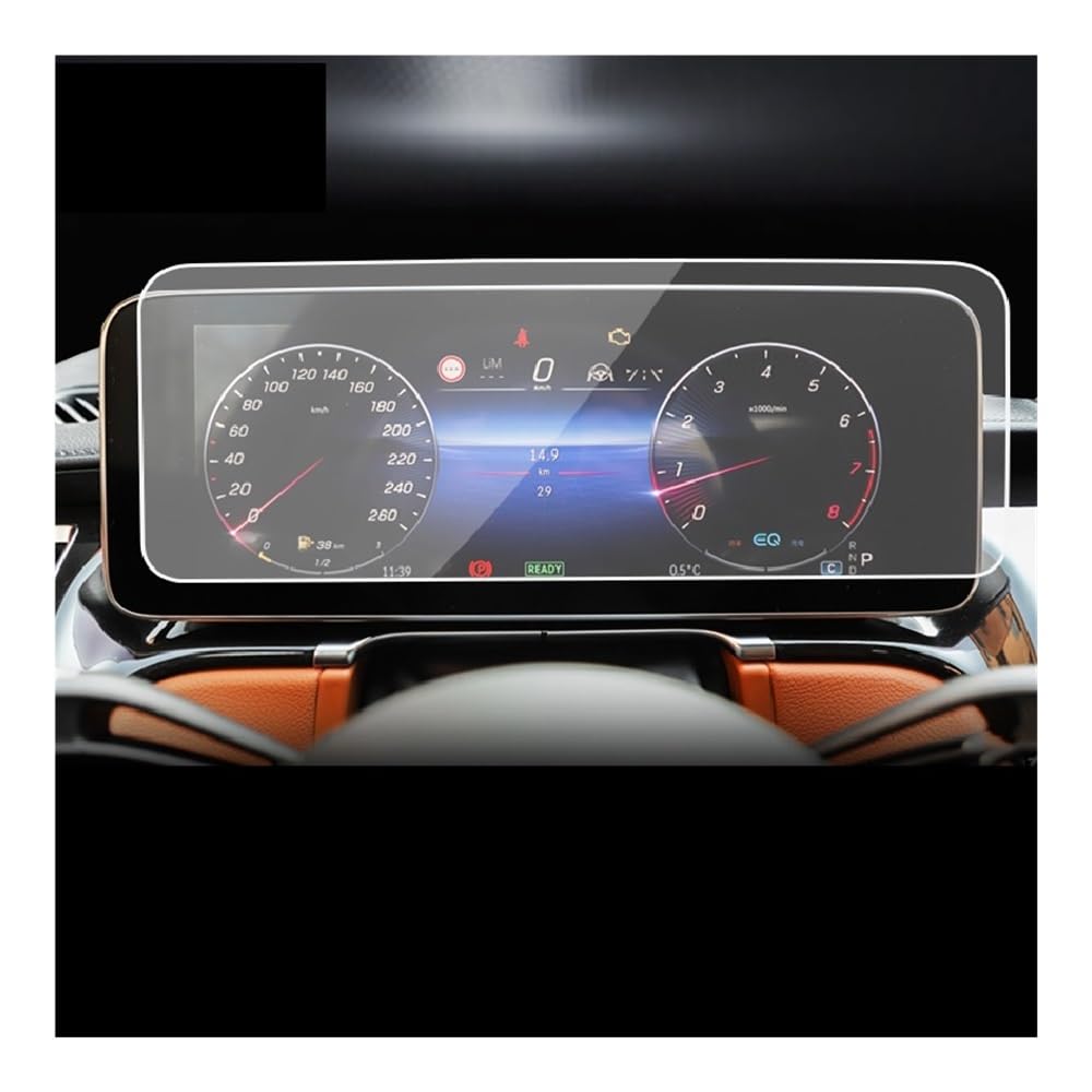 Displayschutzfolie Folie Für Benz Für Class-S 2021-2023 Auto Innen Instrument Panel Membran Bildschirm Gehärtetes Glas Schutz Film von FALELELV