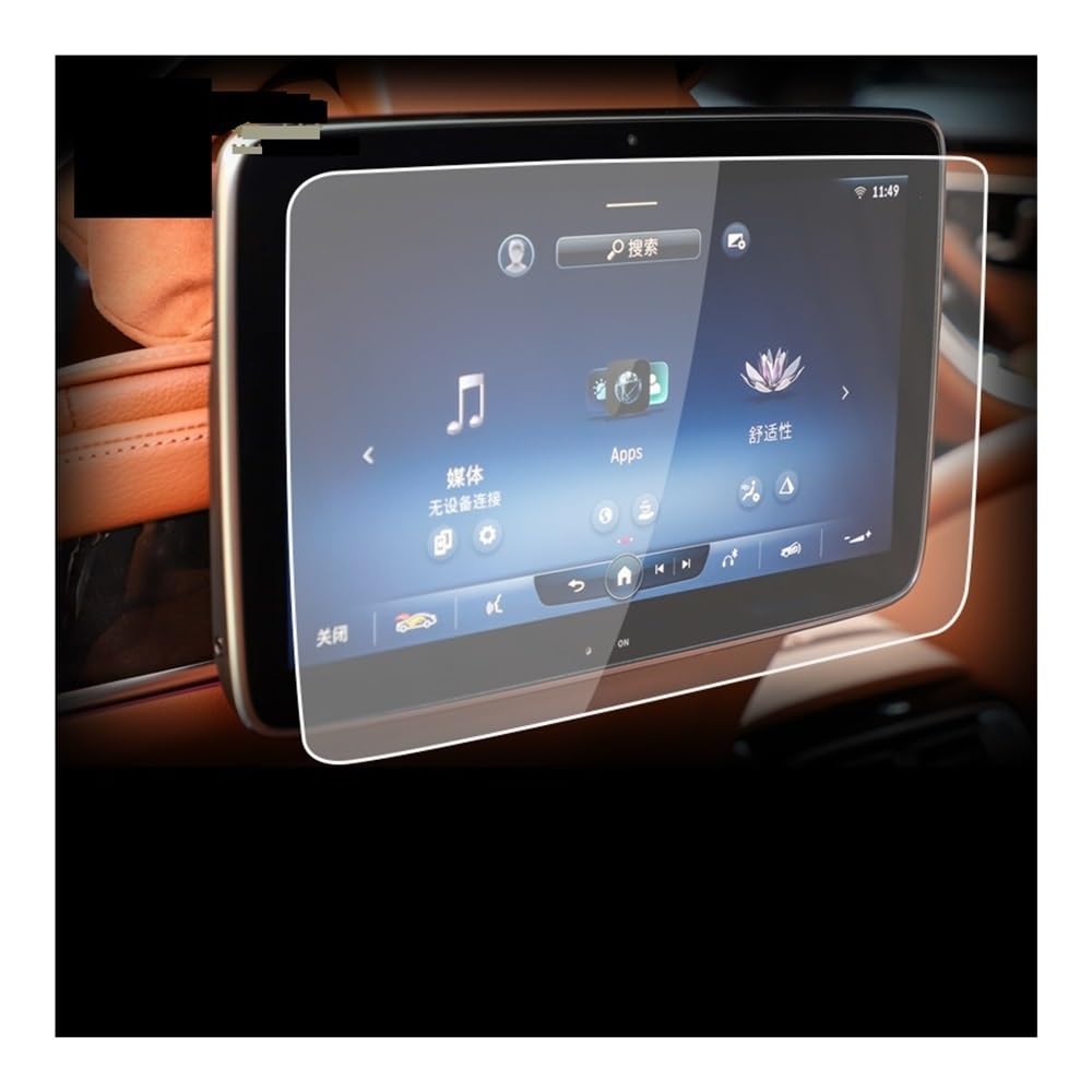 Displayschutzfolie Folie Für Benz Für Class-S 2021-2023 Auto Innen Instrument Panel Membran Bildschirm Gehärtetes Glas Schutz Film von FALELELV