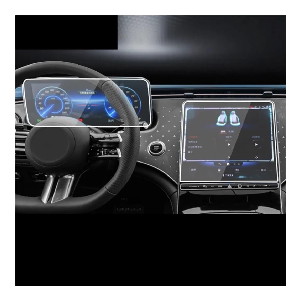 Displayschutzfolie Folie Für Benz Für EQE 2022 Auto Innen Instrument Panel Membran Bildschirm Gehärtetes Glas Schutz Film von FALELELV