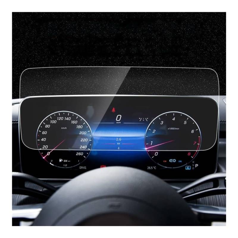 Displayschutzfolie Folie Für Benz Für EQE 350 2022 Auto GPS Und Instrument Panel Bildschirm Gehärtetes Glas Schutz Film von FALELELV