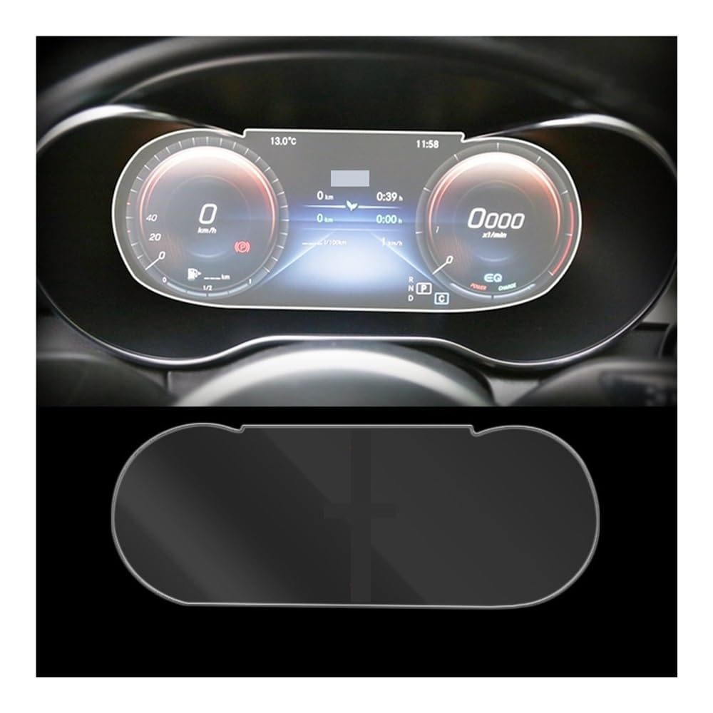 Displayschutzfolie Folie Für Benz Für GLC Klasse Für W253 2020-2021 Auto Dashboard Instrument GPS Navigation Bildschirm Gehärtetes Glas Schutz Film von FALELELV