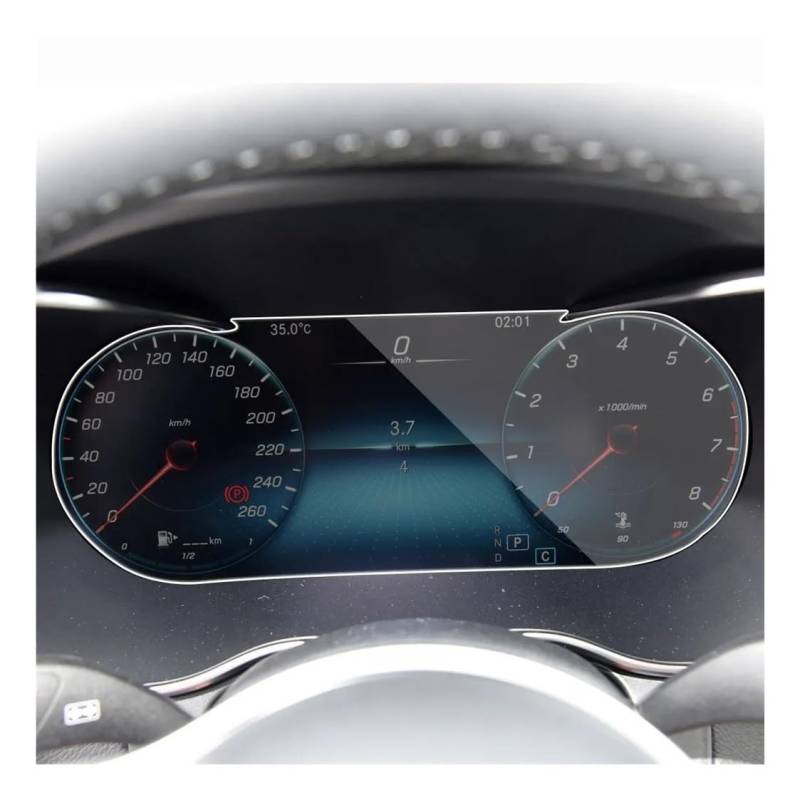 Displayschutzfolie Folie Für Benz Für W253 2020-2021 Auto GPS Navigation Bildschirm Gehärtetes Glas Schutz Film Instrument Panel Schutzhülle von FALELELV