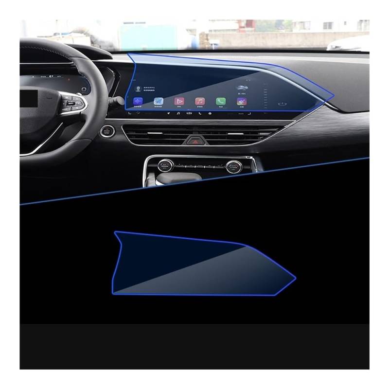 Displayschutzfolie Folie Für Geely Für Tugella Für FY11 2019-2020 Auto Navigation Instrument Film Fit Full Screen Protector von FALELELV