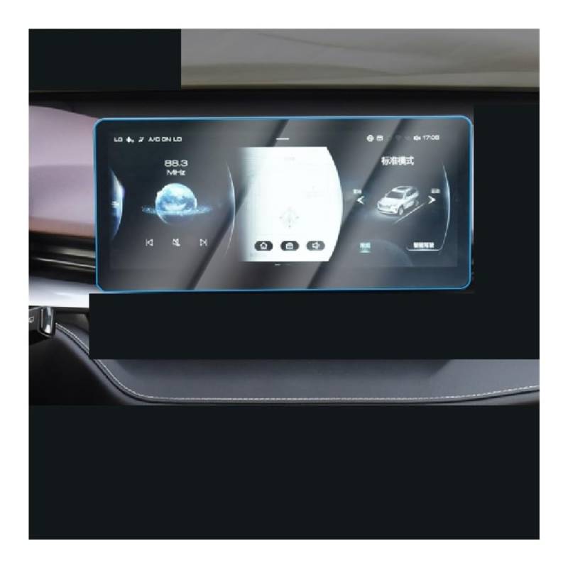 Displayschutzfolie Folie Für Haval Für H6 2021-2023 Auto Innen Instrument Panel Membran Bildschirm Gehärtetes Glas Schutz Film von FALELELV