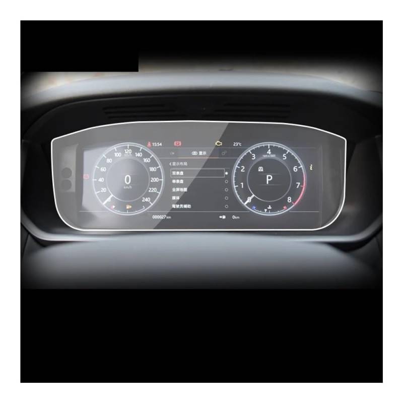 Displayschutzfolie Folie Für Land Für Rover Für Discovery 5 2017-2023 Auto Innen Instrument Panel Membran Display-schutzfolie von FALELELV