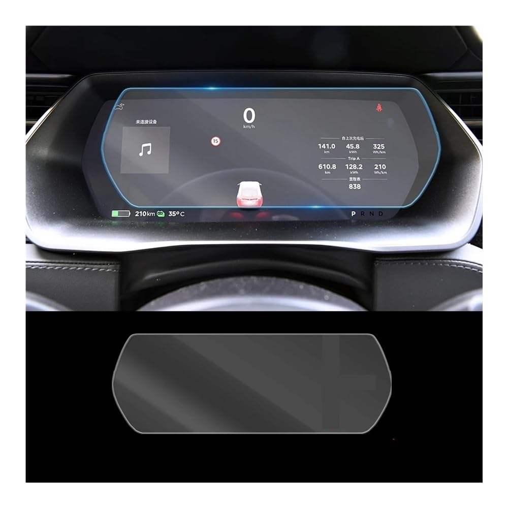 Displayschutzfolie Folie Für Model S 2014–2020, Auto-Armaturenbrett, Instrumententafel-Bildschirm, gehärtetes Glas, Schutzfolie von FALELELV