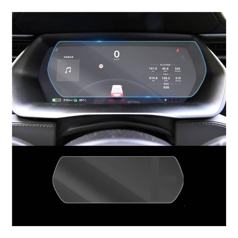 Displayschutzfolie Folie Für Model S 2014–2020, Auto-Armaturenbrett, Instrumententafel-Bildschirm, gehärtetes Glas, Schutzfolie von FALELELV