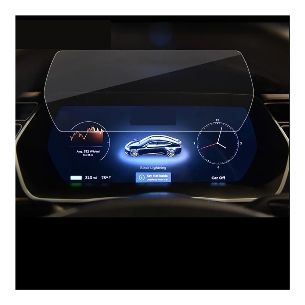 Displayschutzfolie Folie Für Model S 2014–2023, Instrumententafel-Membran-Bildschirm, gehärtetes Glas, Schutzfolie, Dekoration von FALELELV