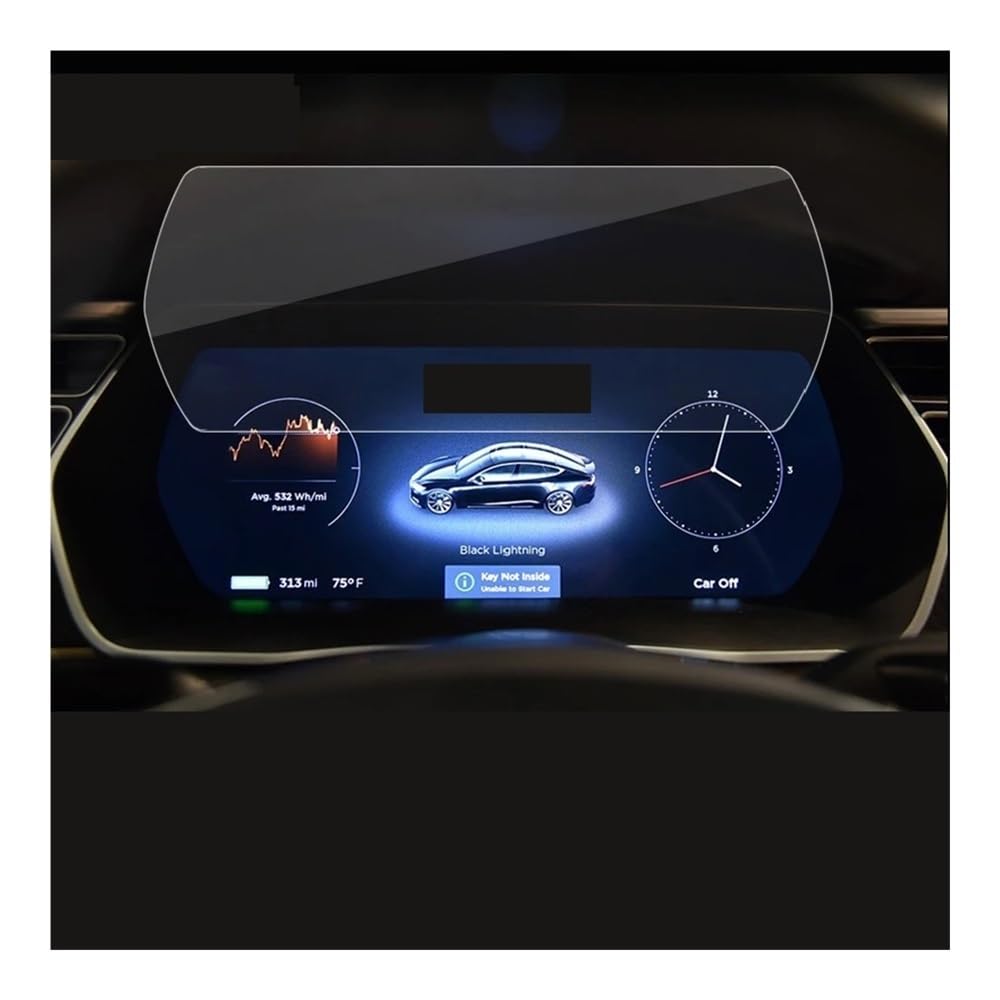 Displayschutzfolie Folie Für Model X 2016-2023 Auto Innenraum Instrumententafel Membran Bildschirm gehärtetes Glas Schutzfolie von FALELELV