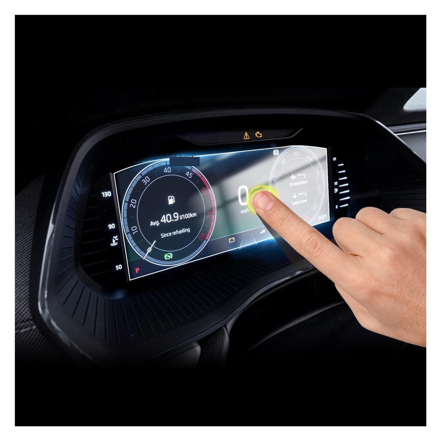 Displayschutzfolie Folie Für Octavia Für Mk4 10 Zoll 2020 2021 Auto Instrument Screen Protector Auto Innen Zubehör von FALELELV