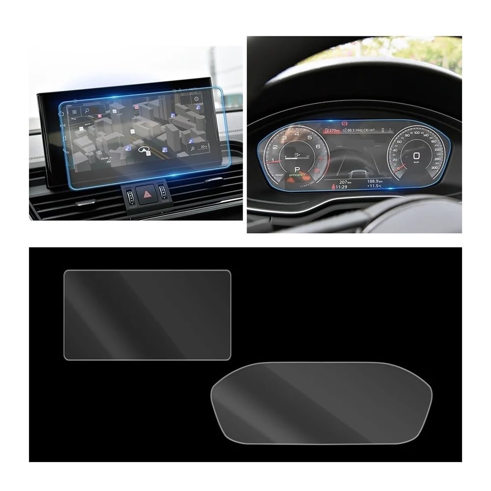 Displayschutzfolie Folie Für Q5 2020 2021 Auto Dashboard Instrument Panel Bildschirm Gehärtetes Glas Schutz Film von FALELELV