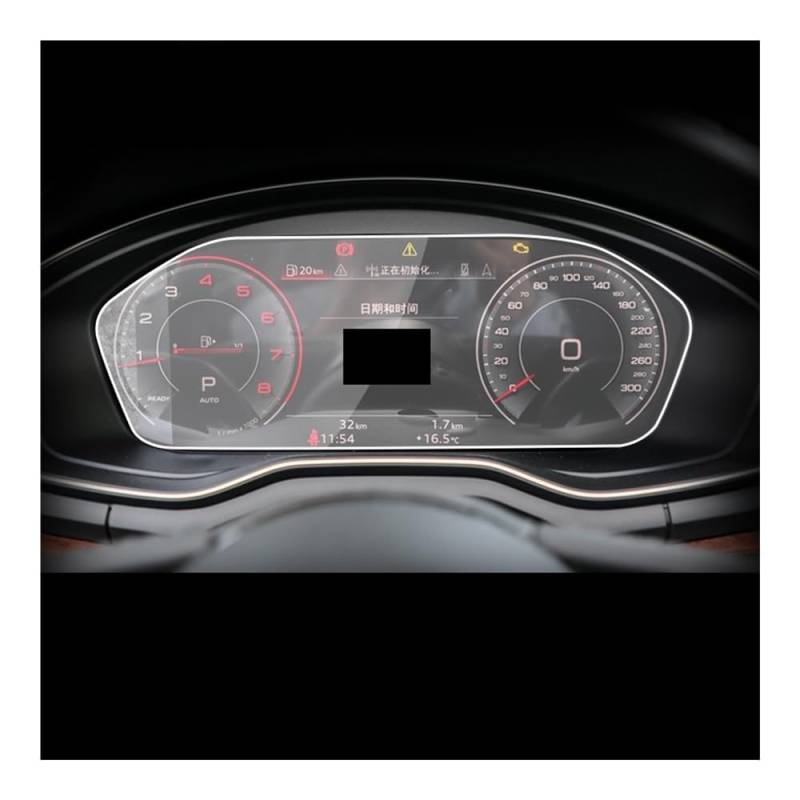 Displayschutzfolie Folie Für Q5 2021-2023 Auto Innen Instrument Panel Membran Bildschirm Gehärtetes Glas Schutz Film von FALELELV