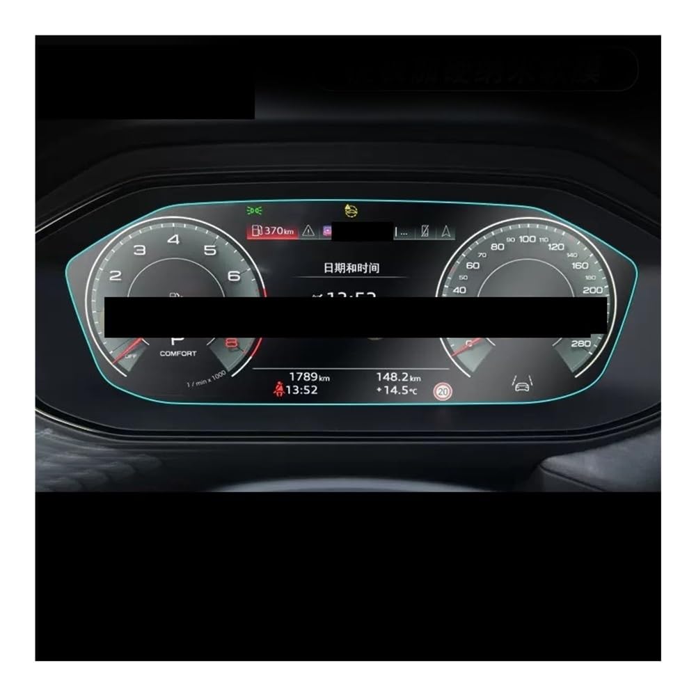 Displayschutzfolie Folie Für Q6 Für E-tron 2022-2023 Auto Innen Instrument Panel Membran Display-schutzfolie Zubehör von FALELELV