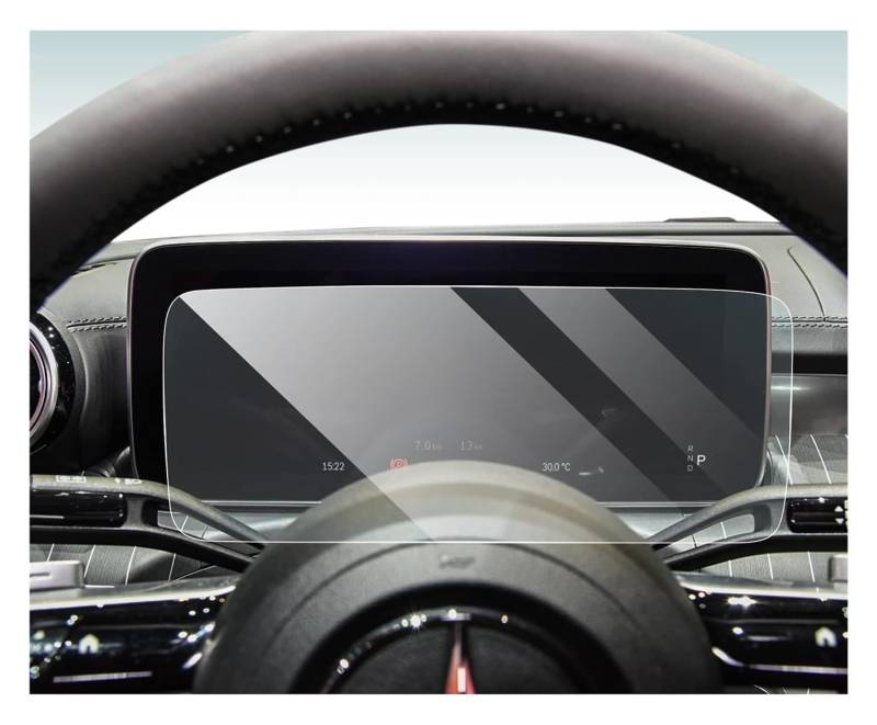 Displayschutzfolie Folie Für S63 2024 Auto GPS-Navigation und Armaturenbrett Touchscreen Schutzfolie von FALELELV