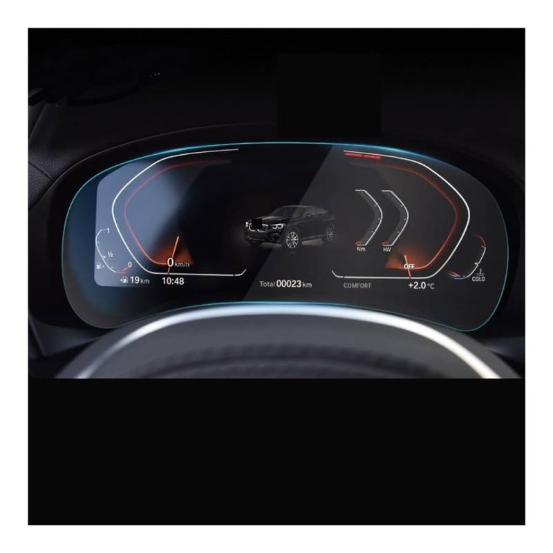 Displayschutzfolie Folie Für X3 Für X4 Für G01 Für G02 2020-2022 Instrument Panel Membran Bildschirm Gehärtetem Glas Schutz Film Deco von FALELELV