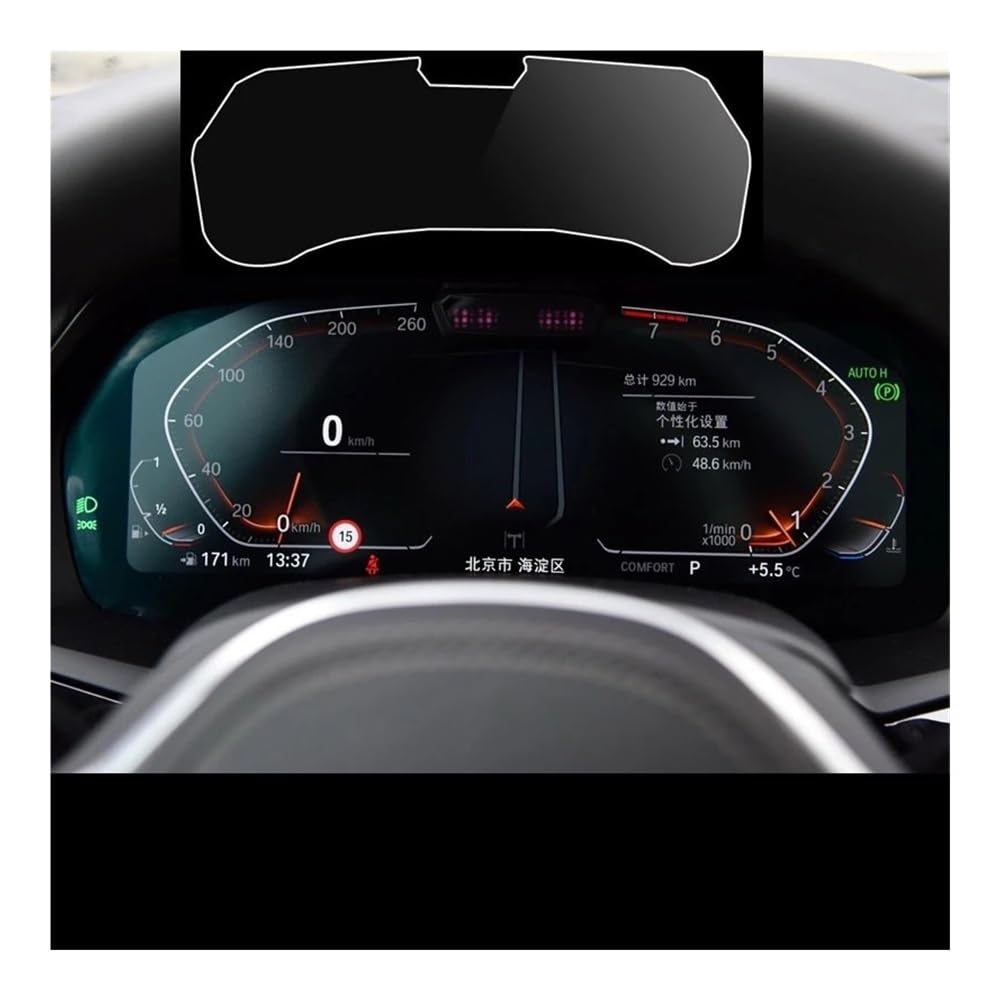 Displayschutzfolie Folie Für X3 Für X4 Für G01 Für G02 2020 Auto GPS Navigation Instrument Panel Bildschirm Gehärtetem Glas Schutz Film von FALELELV