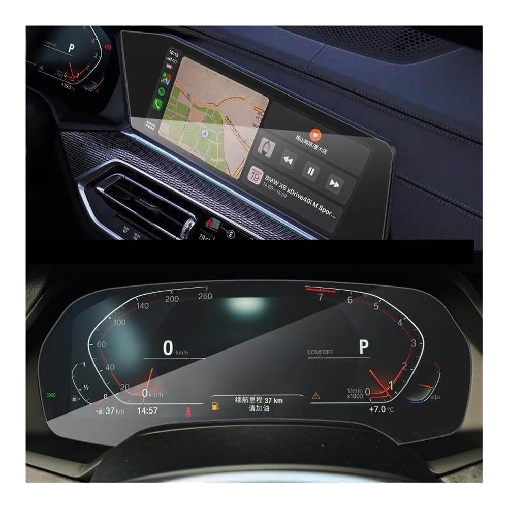 Displayschutzfolie Folie Für X5 Für X7 Für G05 2019 2020 Auto GPS Und Instrument Panel Bildschirm Schutz von FALELELV