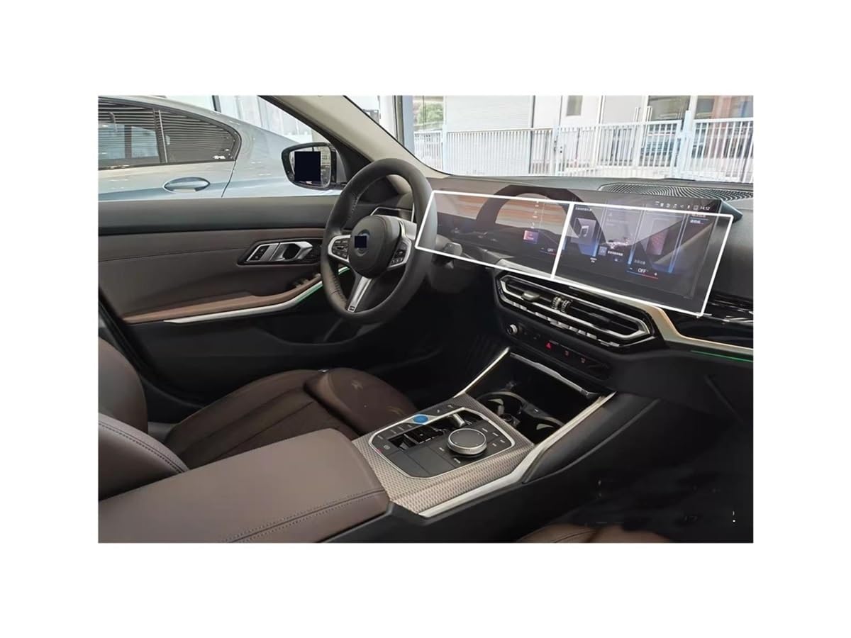 Displayschutzfolie Folie Für X6 Für M60i Für X5 Für M3 2023-2024 Autonavigation und Armaturenbrett-Touchscreen-Schutzfolie von FALELELV