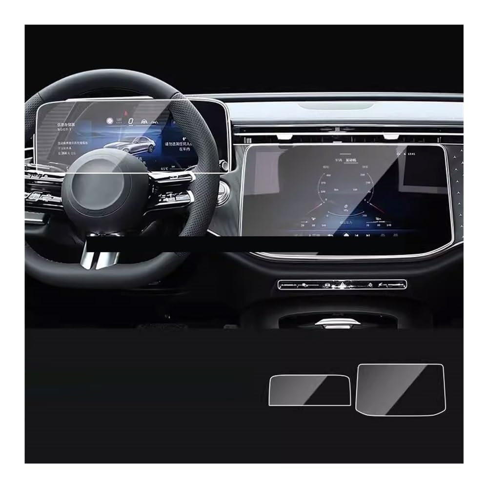 Displayschutzfolie Folie Gehärtetem Glas Screen Protector Film Für Benz Für E KLASSE Für E300 2024 GPS Navigation Instrument Innen von FALELELV