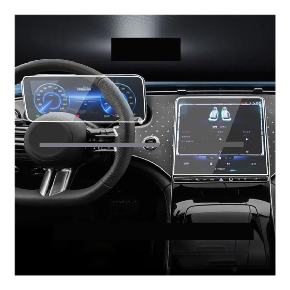 Displayschutzfolie Folie Gehärtetem Glas Screen Protector Film Für Benz Für EQE 2022-2023 Auto Innen GPS Instrument Panel Membran von FALELELV