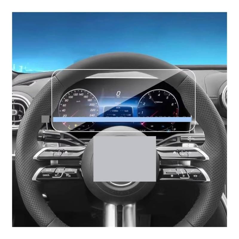 Displayschutzfolie Folie Gehärtetem Glas Screen Protector Film Für Benz Für GLC 260 2023-2024 Auto Instrument Dashboard von FALELELV