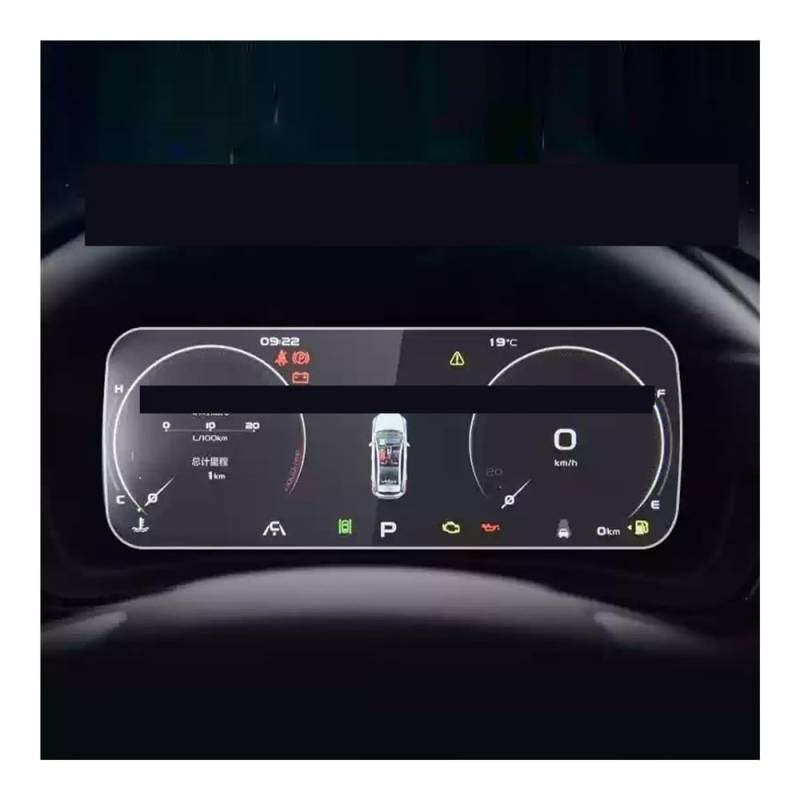 Displayschutzfolie Folie Gehärtetem Glas Screen Protector Für Geely Für Emgrand S 2021 2022 Dashboard Instrument Film Innen Zubehör von FALELELV