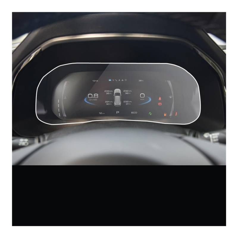 Displayschutzfolie Folie Schutz Film Screen Protector Für Haval Für Great Für Wall Für F7 2019-2020 Auto Instrument Display von FALELELV