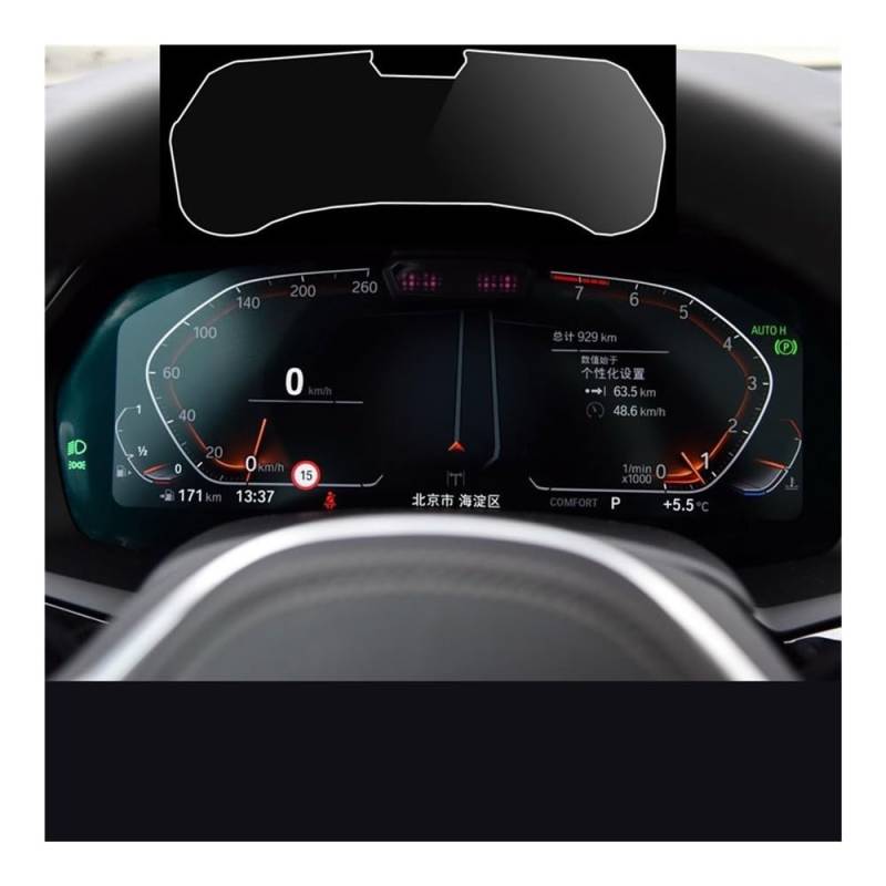 Displayschutzfolie Folie Schutz Film Screen Protector Für X3 Für X4 Für G01 Für G02 2020 Auto Innen Instrument Panel von FALELELV