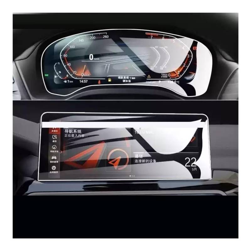 Displayschutzfolie Folie Schutzfolie aus gehärtetem Glas für IX3 2022–2024, Auto-GPS-Navigation und Instrumenten-Touchscreen von FALELELV