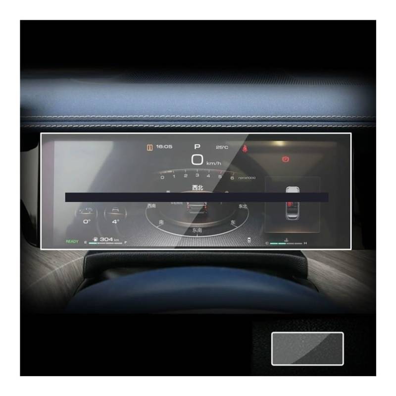 Displayschutzfolie Folie Screen Protector Film Für GWM Für Tank 500 Für Great Für Wand 2022-2024 12,3 Zoll Auto Instrument Speedmeter von FALELELV