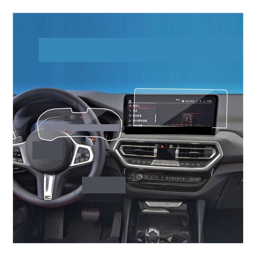 Displayschutzfolie Folie Screen Protector Film Für X3 Für G01 Für X4 Für G02 2022-2023 12,3 Zoll Auto GPS Navigation Und Instrument von FALELELV