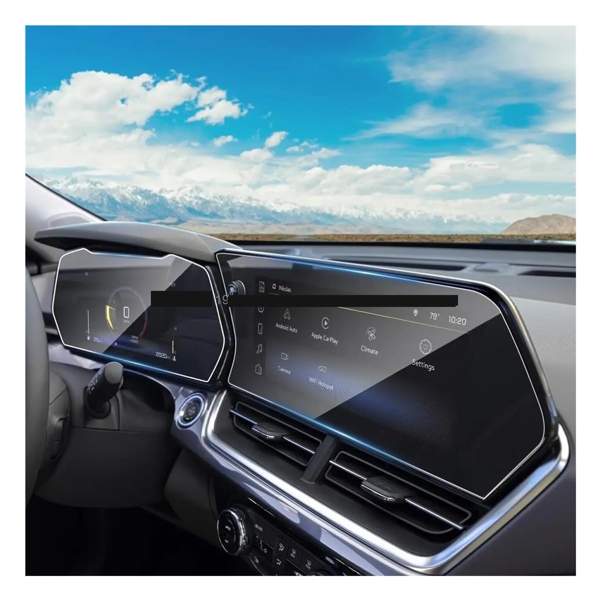 Displayschutzfolie Folie Screen Protector Für Chevy Für Trax Für ACTIV 2024 11 Zoll Auto GPS Navigation Instrument Panel Schutz Film von FALELELV