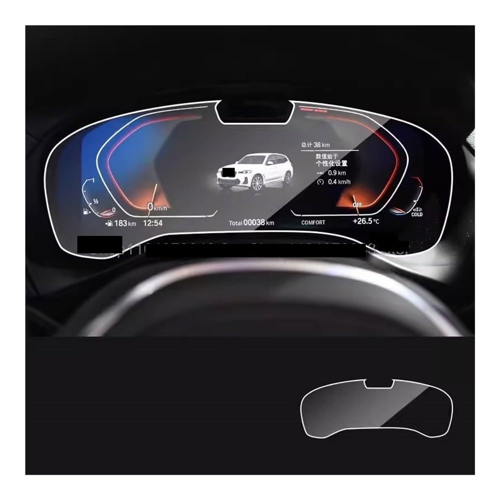 Displayschutzfolie Folie Screen Protector Für X3 Für X4 Für G01 Für G02 2020-2023 Auto Innen Instrument Panel Film Zubehör von FALELELV