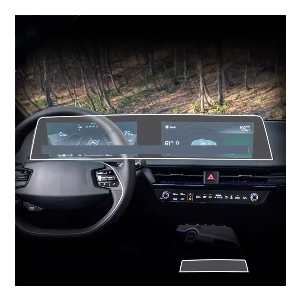 Displayschutzfolie Folie TPU-Schutzfolie für KIA für EV6 2022–2023, Auto-GPS-Navigation und Instrumenten-Center-Touch-Display von FALELELV