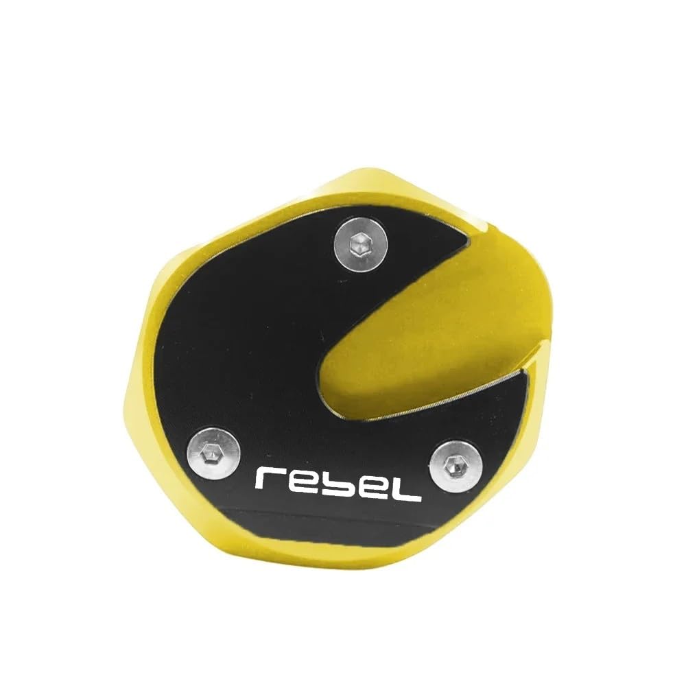 FALELELV Side Ständer Pad Für Rebel 500 300 CMX300 CMX500 2017-2021 Motorrad Zubehör Ständer Unterstützung Platte Fuß Seite Stehen Vergrößern Verlängerung Pad von FALELELV