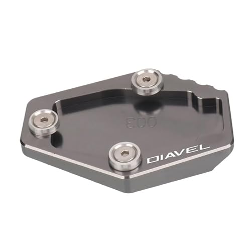 FALELELV Side Ständer Pad Motorrad CNC Ständer Fuß Seite Stehen Verlängerung Pad Unterstützung Platte Für D&ucati Diavel 1260 Diavel1260 2019 2020 2021 2022 von FALELELV