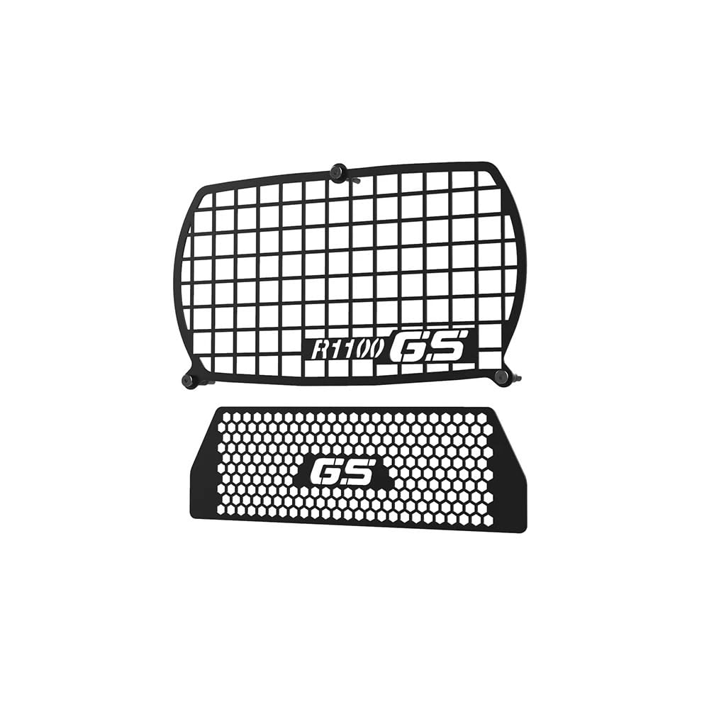 Motorrad Schutzgitter Kühlergrill FÜR R1100GS 1994 1995 1996 1997 1998 1999 Motorrad-Scheinwerferschutz, Scheinwerfer- und Kühlerkühler-Schutzgitter-Set von FALESHENG