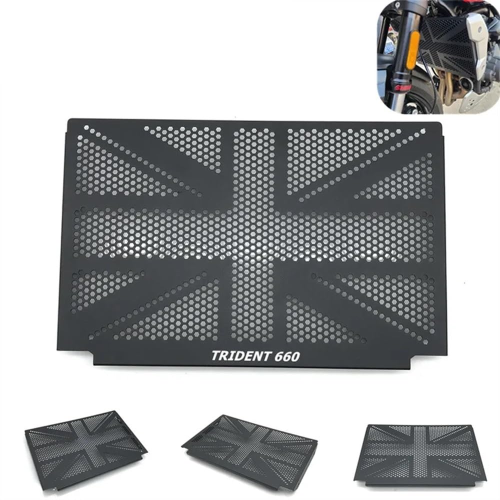 Motorrad Schutzgitter Kühlergrill Für Für Trident 660 Motorrad Zubehör Schwarz Für Tr&iumph Trident660 TRIDENT660 2021-2023 Kühlergrill Schutz Abdeckung Schutz von FALESHENG