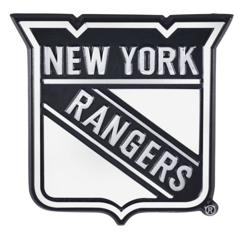 FANMATS 17167 New York Rangers 3D Chrom Metall Auto Emblem von FANMATS