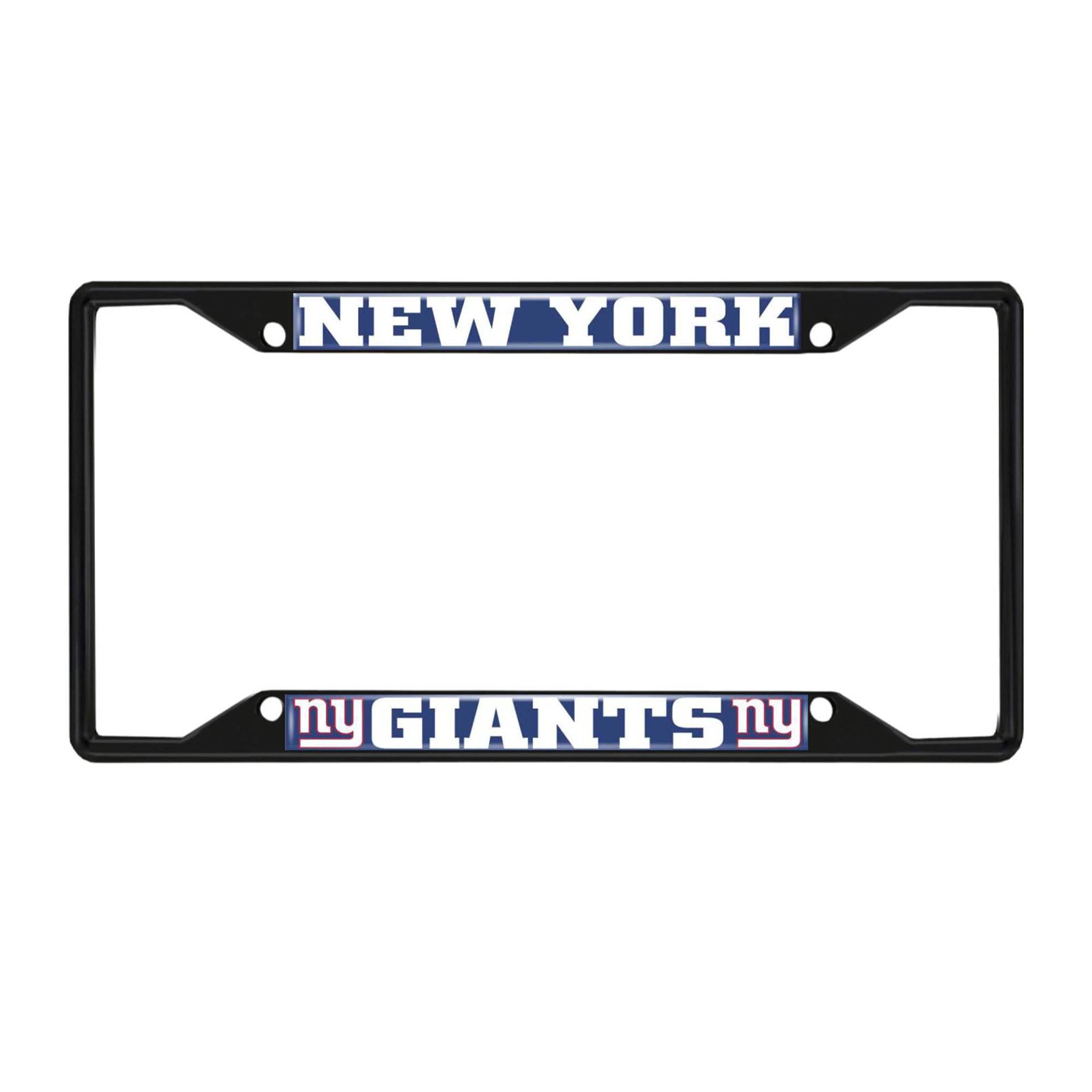 FANMATS 31368 New York Giants Metall-Kennzeichenrahmen, schwarzes Finish von FANMATS