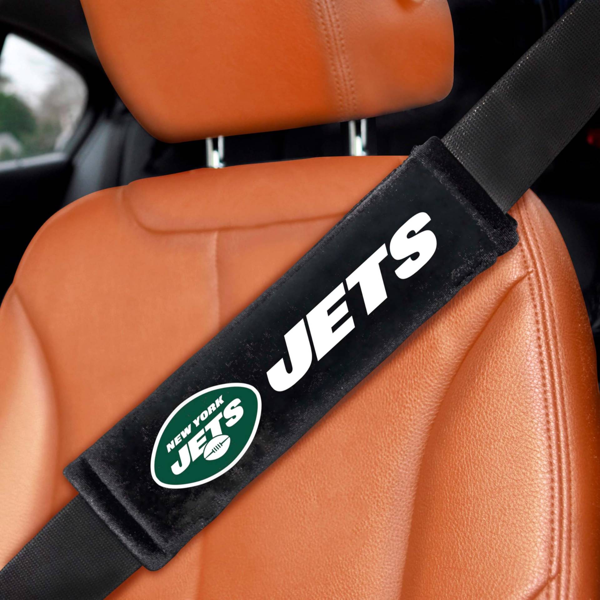 FANMATS 32057 New York Jets Gurtpolster, bestickt, 2 Stück von FANMATS