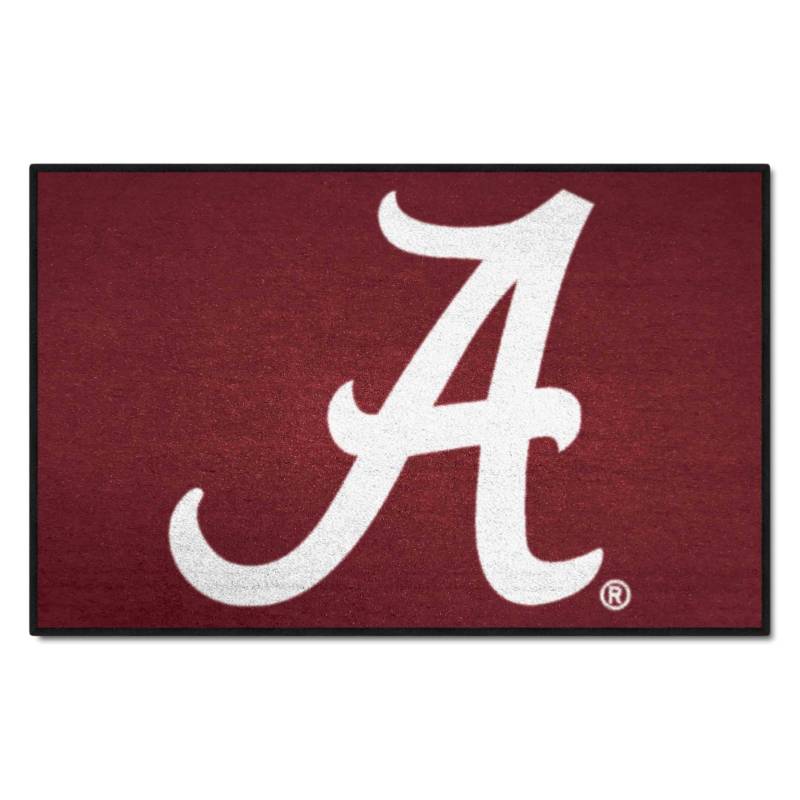 FANMATS 8301 Alabama Crimson Tide Startermatte, Akzentteppich, 48,3 x 76,2 cm, Sportfan, Heimdekor-Teppich und Heckklappenmatte, EIN primäres Logo, Karminrot, Teamfarben von FANMATS