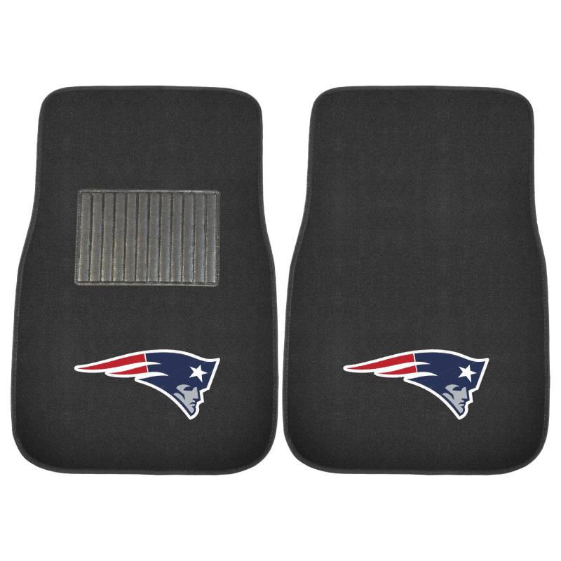 Fanmats 10739 NFL New England Patriots 2 teilige gesticktem Auto Matte von FANMATS