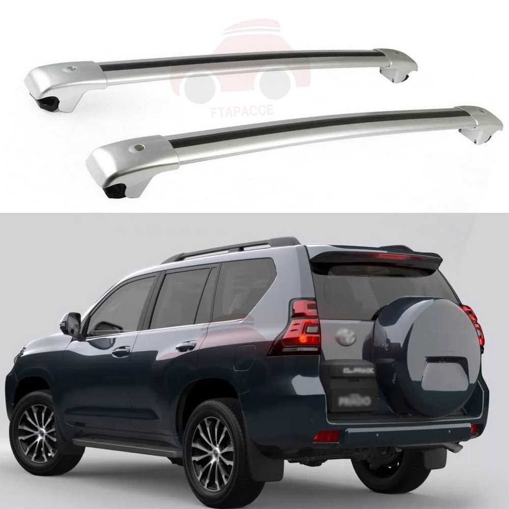 FANTE 2 x Aluminium-Querstangen passend für Land Cruiser Prado FJ150 2010–2022 Dachträger Dachgepäckträger, abschließbar von FANTE