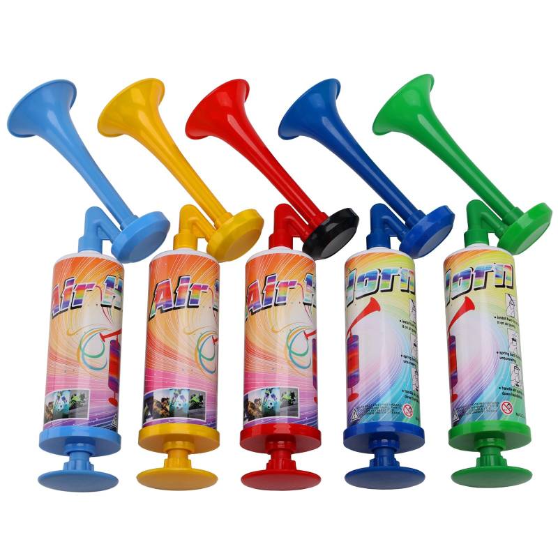 FARBIN 5Pcs Mini Air Horn Handpumpen Kinder Geräuschmacher Spielzeug Geschenk, lauter Lärm Maker ungiftige Party-Hörner für Kinder, Hand-Lufthorn für Sportereignisse Wettbewerb und Parteien von FARBIN