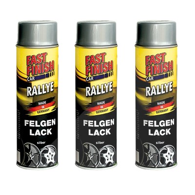 Fast Finish 3x 500ml RALLYE Felgenlack Silber [Hersteller-Nr. 292842] von FAST FINISH