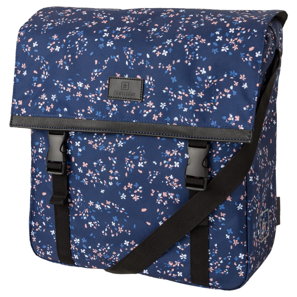 FAST RIDER Fastrider Nara Einzelne Fahrradtasche Trend Mini Flower Blue 17L von FAST RIDER